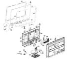 LG 50PS60 cabinet parts diagram