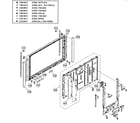 Sony KDL-40XBR7 front/lcd assy diagram