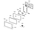Samsung PN58B650S1FXZA cabinet parts diagram