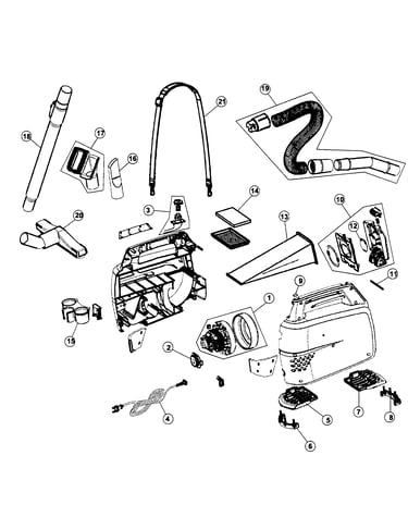 Canister vacuum