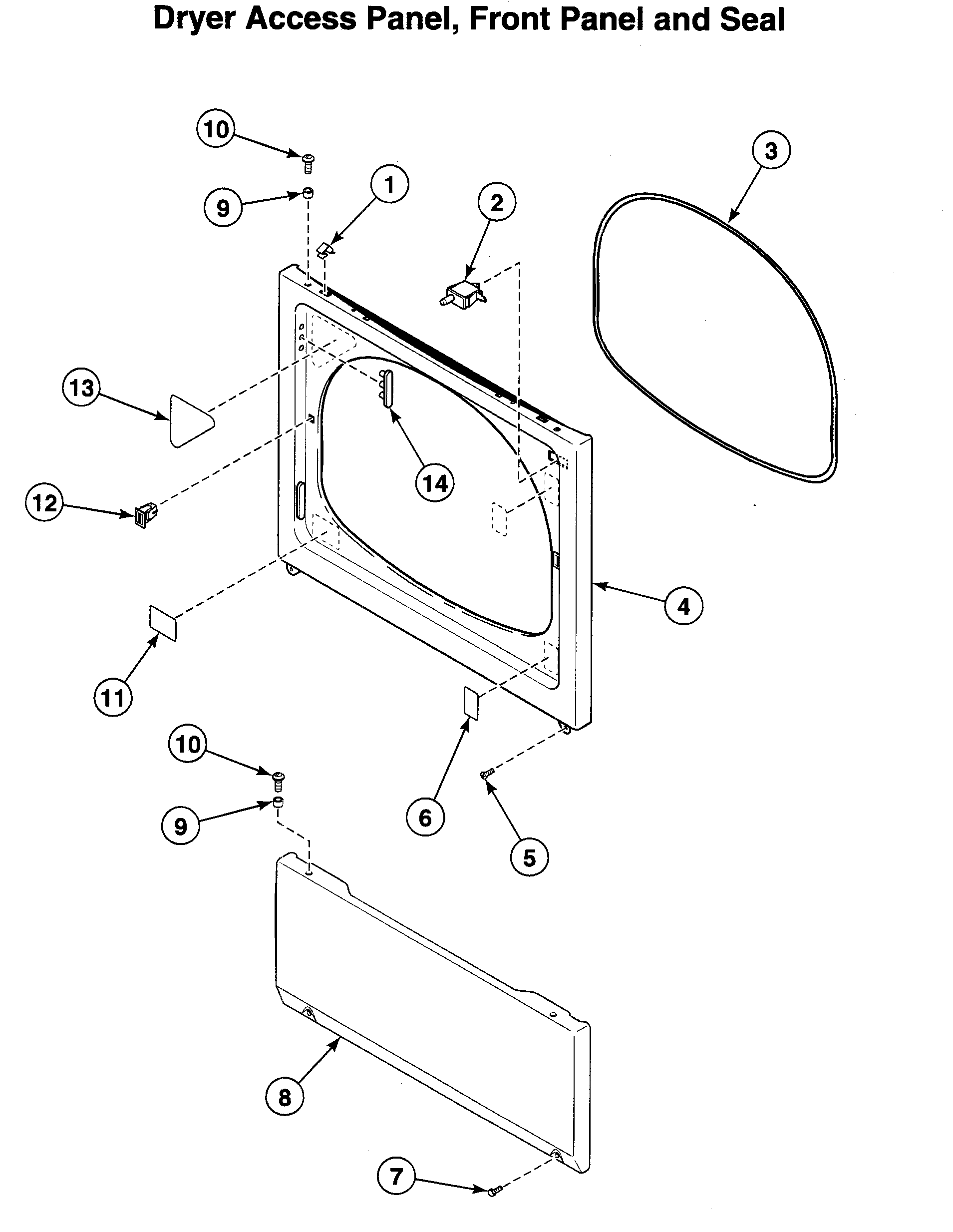 Dryer fr panel