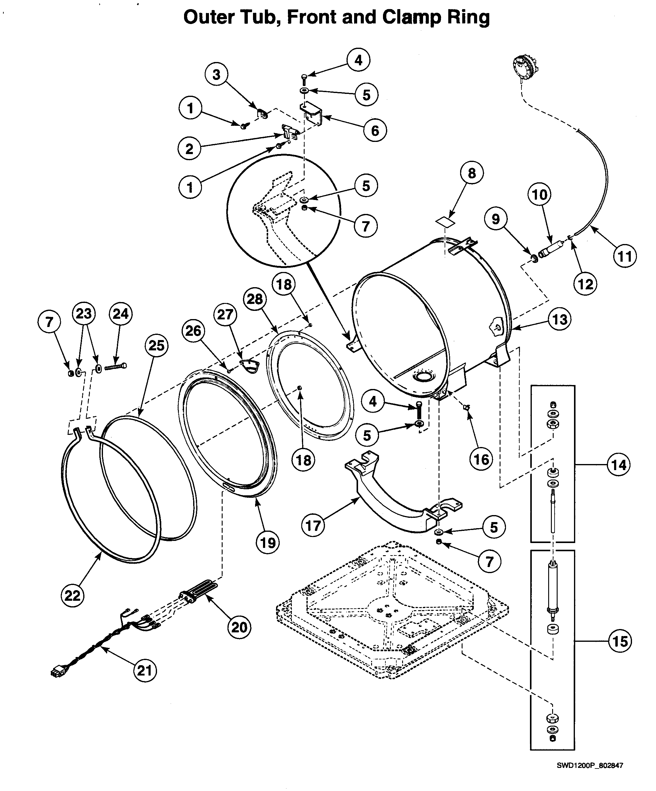 Tub assy