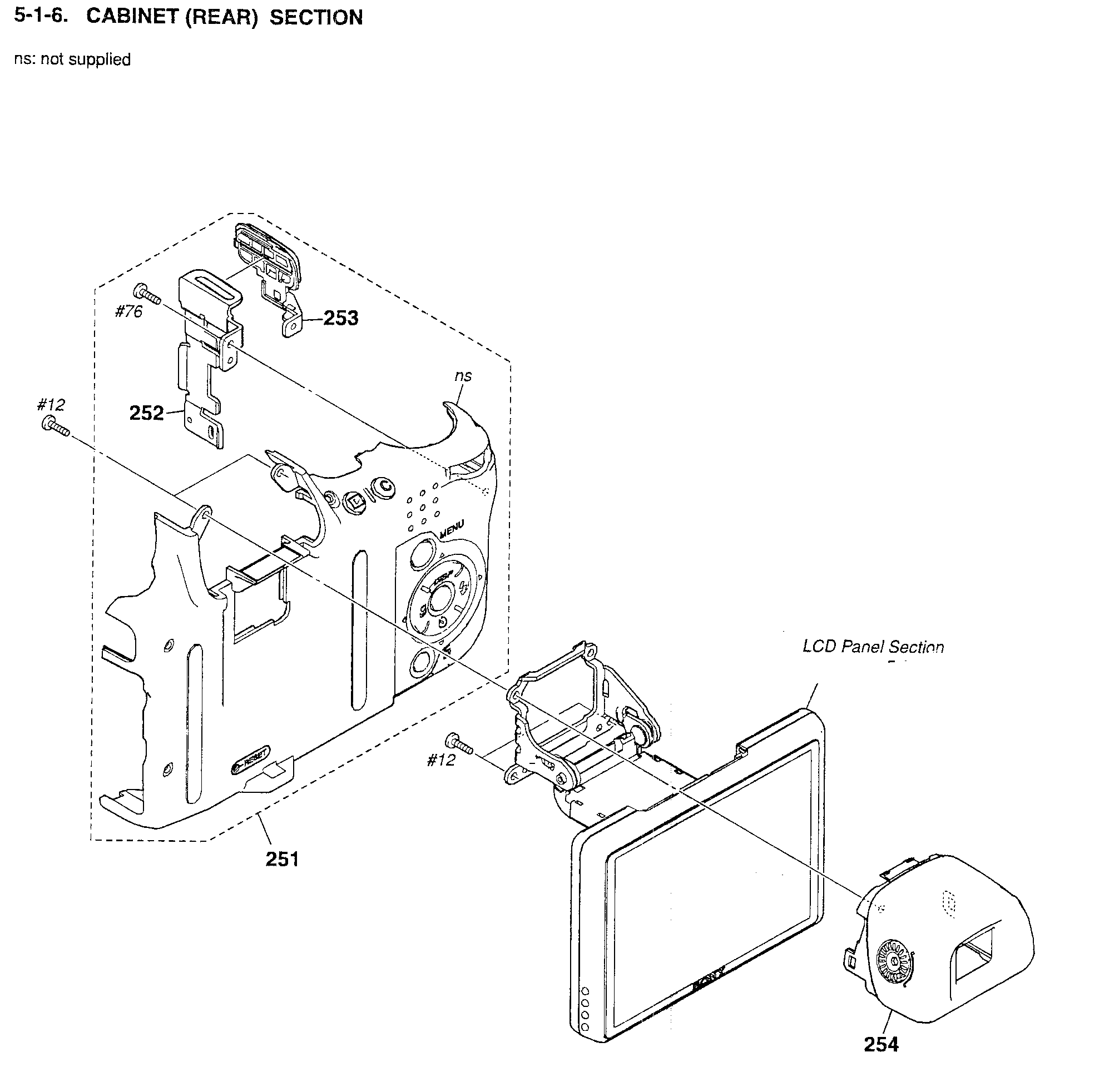 Rear cabinet