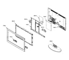 Samsung LN37A550P3FXZA cabinet parts diagram