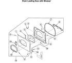 Speed Queen LTSA9AQN3000 dryer door assy diagram