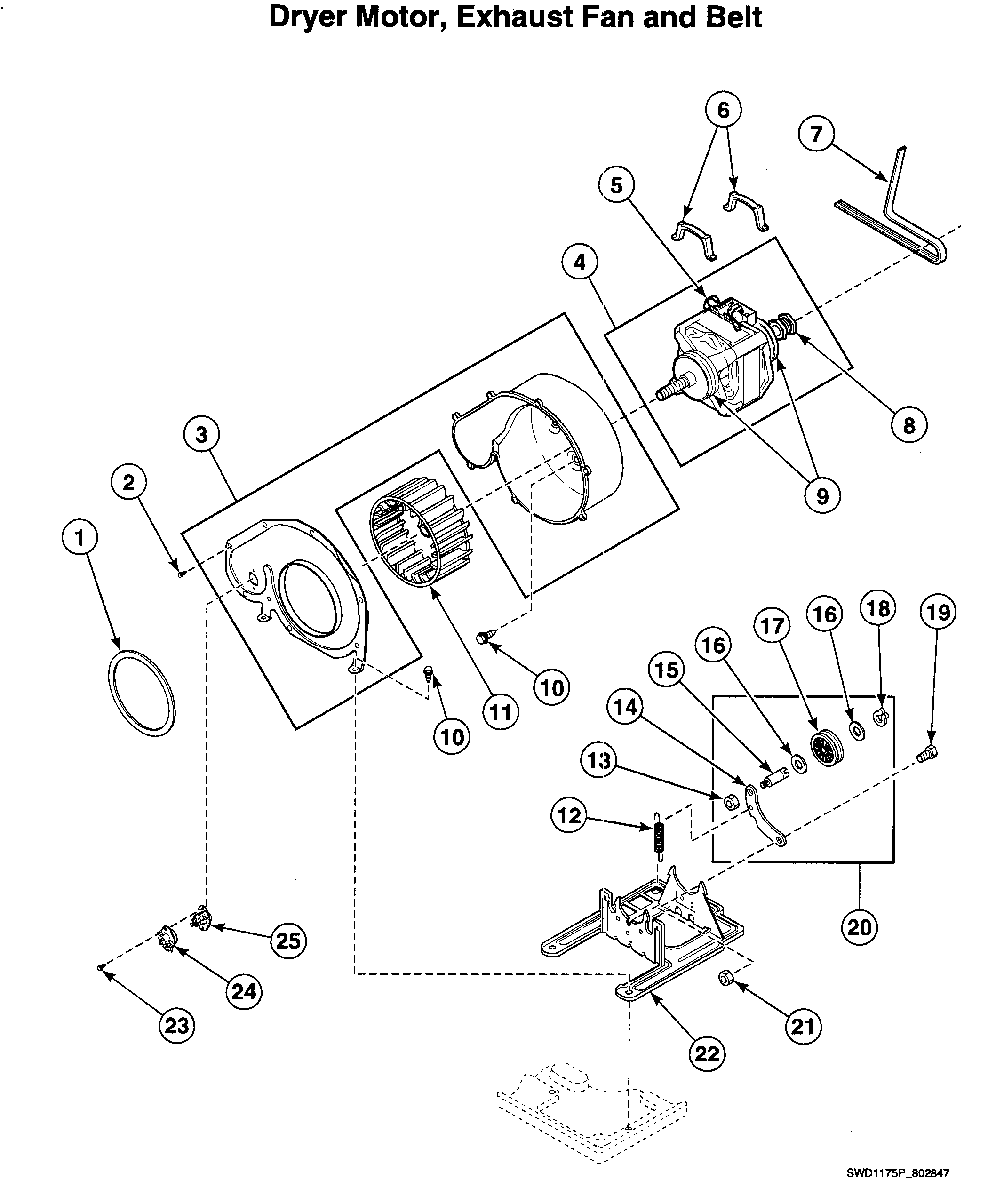 Dryer motor