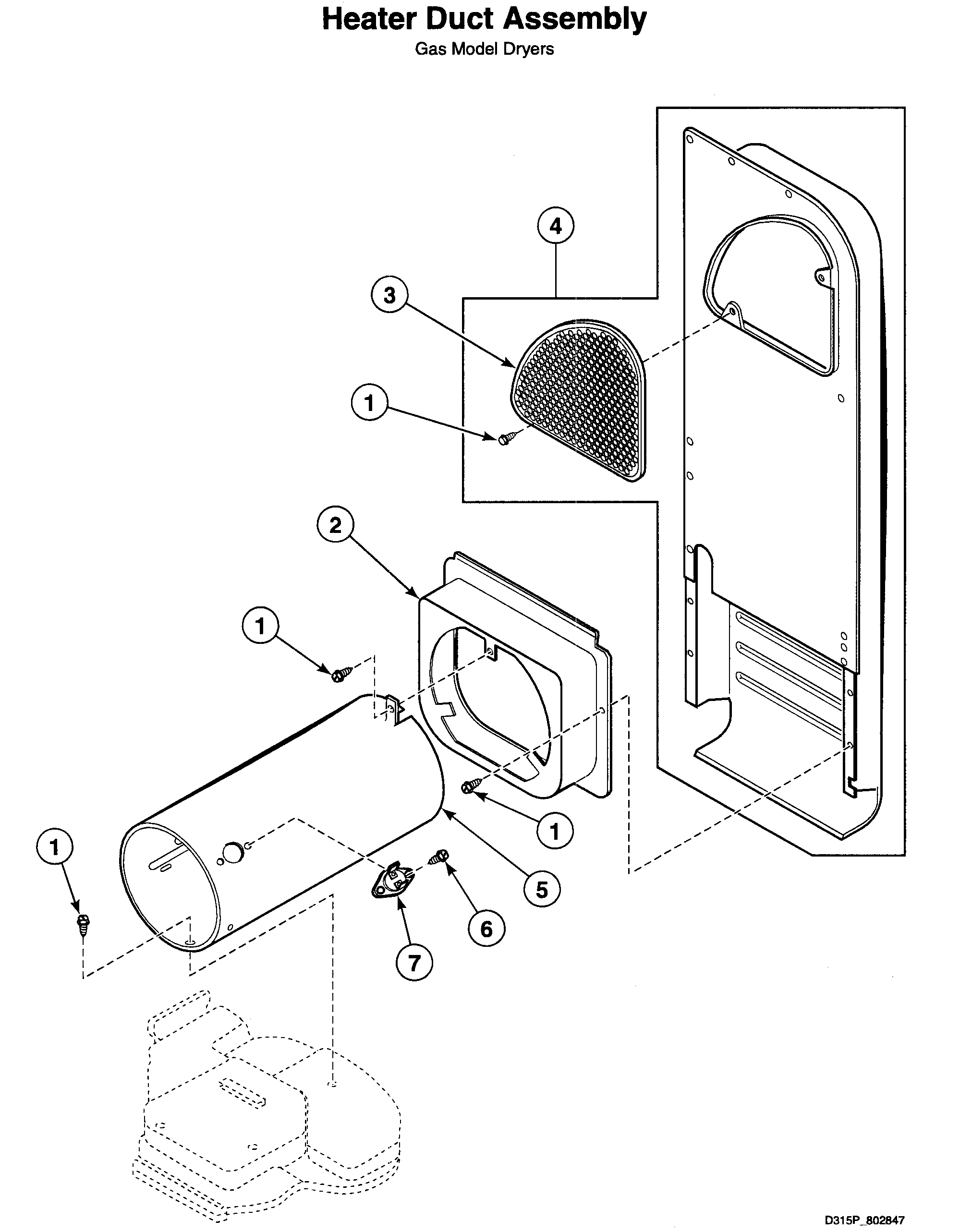 Heater duct assy