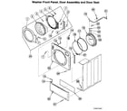 Speed Queen LTZA7AQN door assy diagram