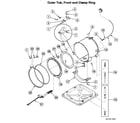 Speed Queen LTZA7AQN tub assy diagram