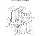 Speed Queen LTZA7AQN panels assy diagram