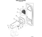 Speed Queen LTZA7AQN heater duct assy diagram