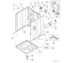 Speed Queen SSE007QF1500 cabinet assy diagram