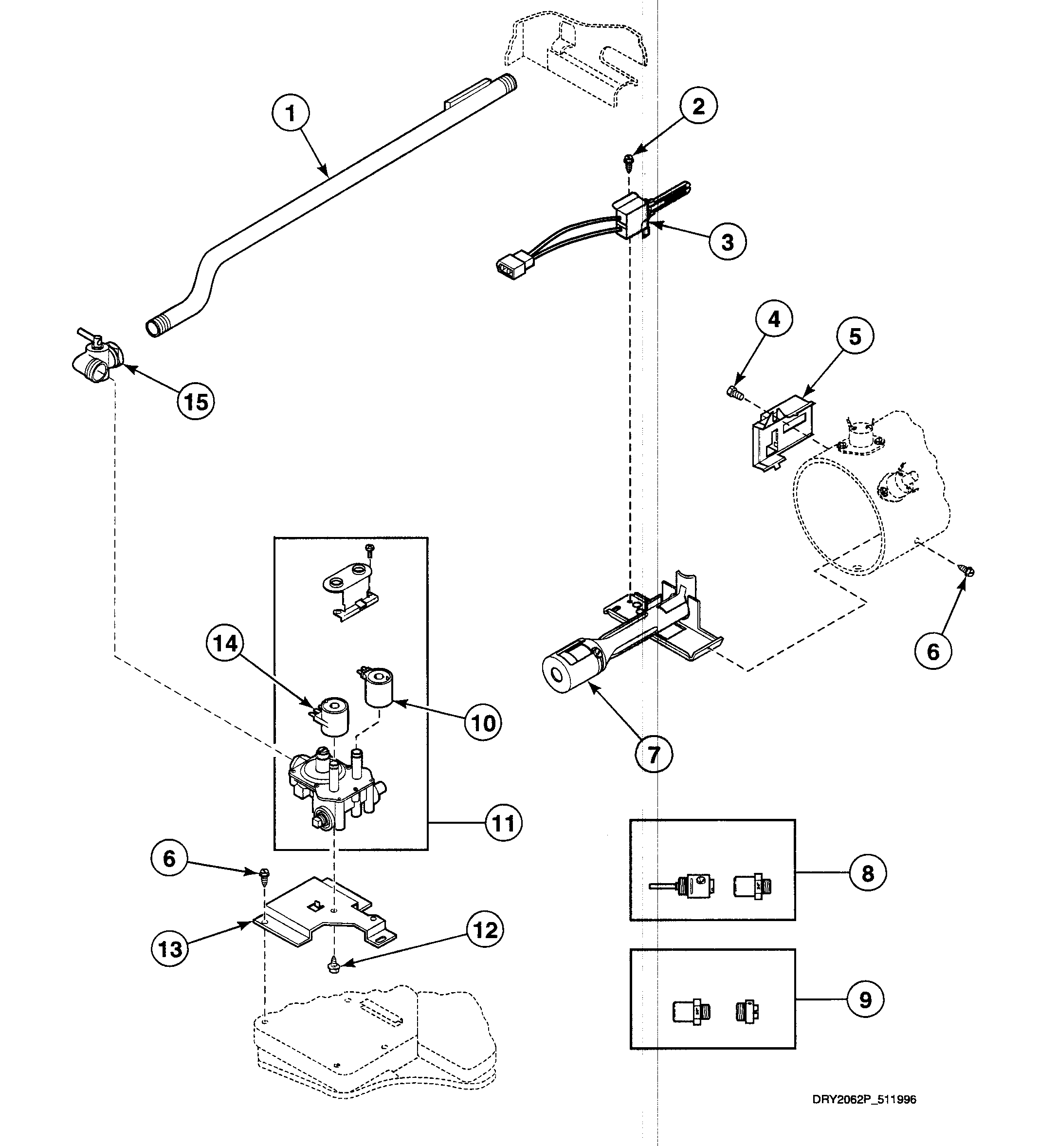Gas valve assy