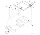 Speed Queen SSG809LF cabinet top diagram