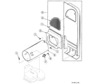 Speed Queen SSG809LF duct assy diagram