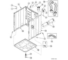 Speed Queen SSG809LF cabinet assy diagram