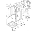 Speed Queen SDE007QF1500 cabinet assy diagram