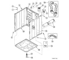 Speed Queen SSE807QF1500 cabinet assy diagram