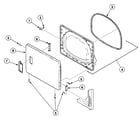 Speed Queen SSE807WF1500 loading door diagram