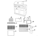 Kenmore Elite 12516651900 gas grill diagram