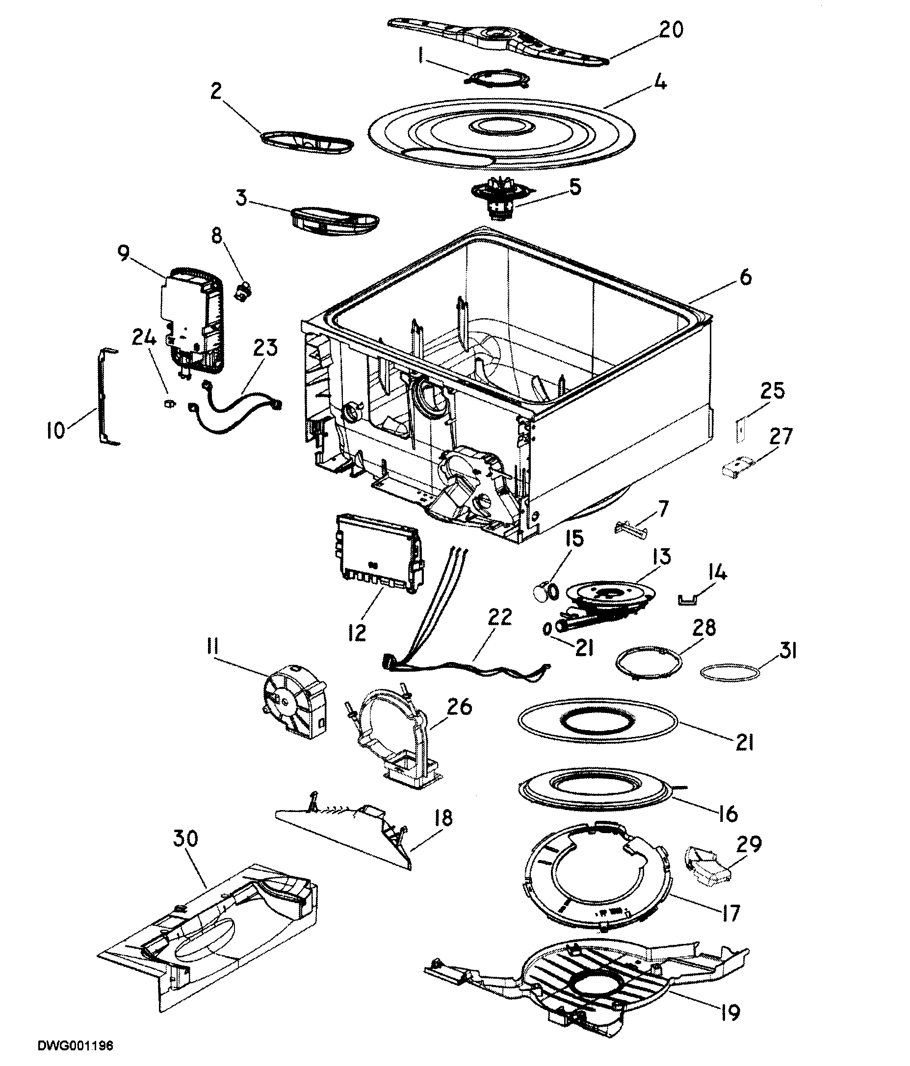 TUB ASSY