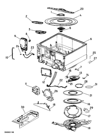 Tub assy