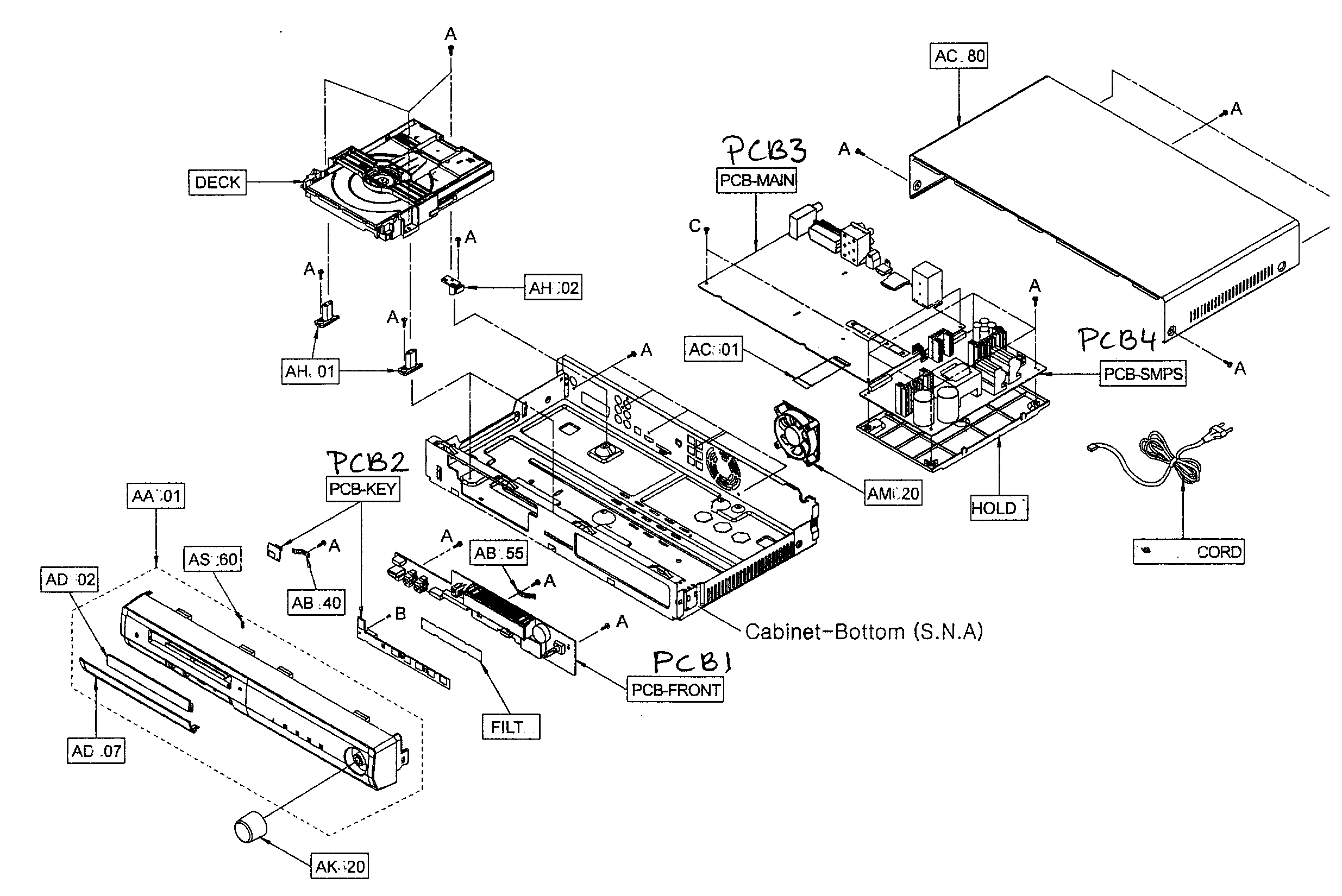 Cabinet parts