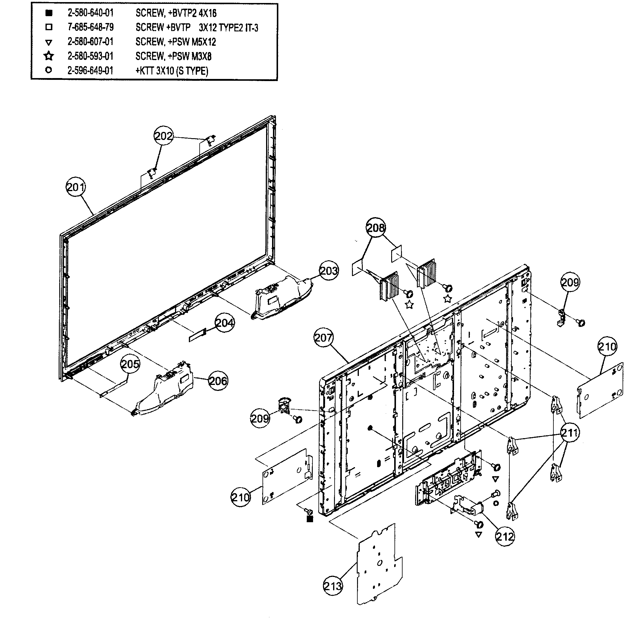 Front/lcd assy