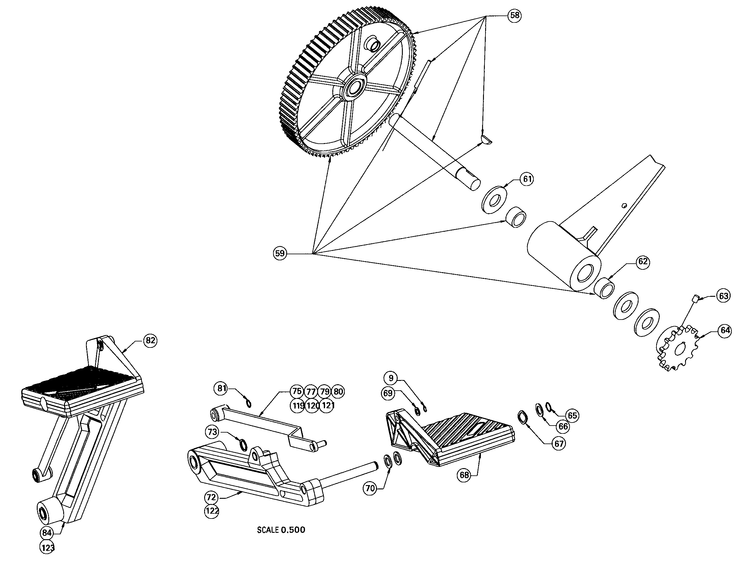 Pedals assy