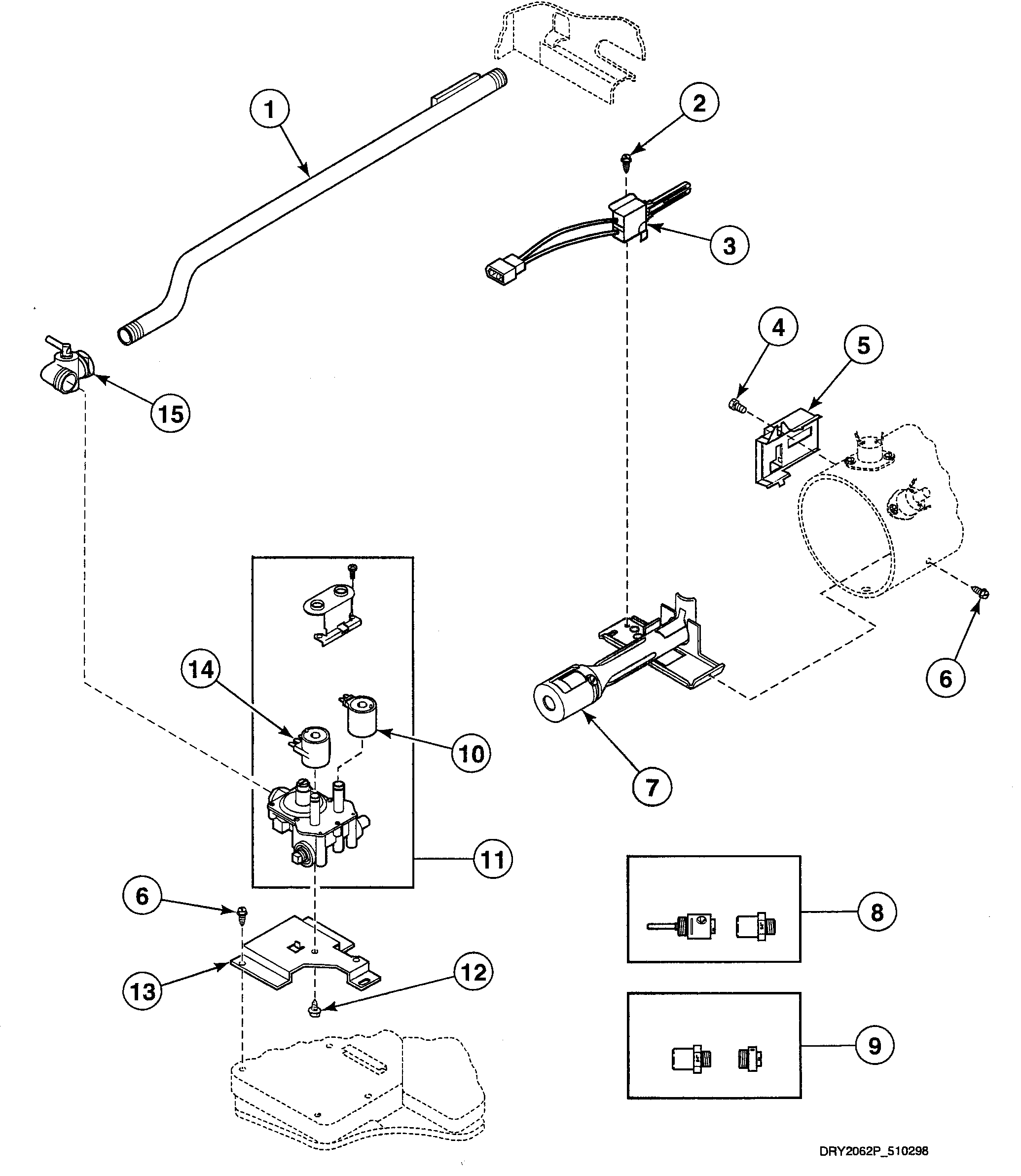 Gas valve assy