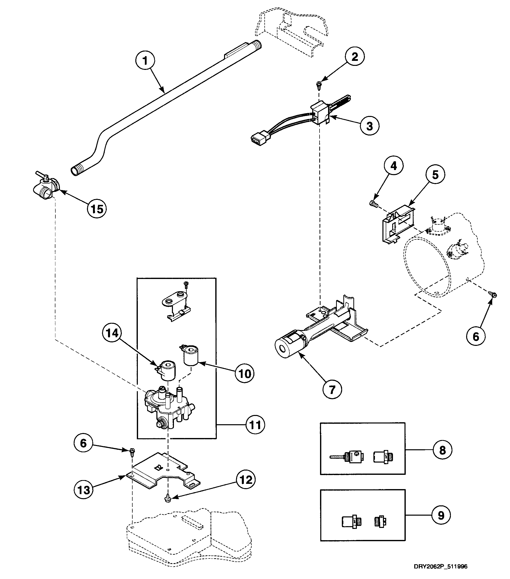 Gas valve assy
