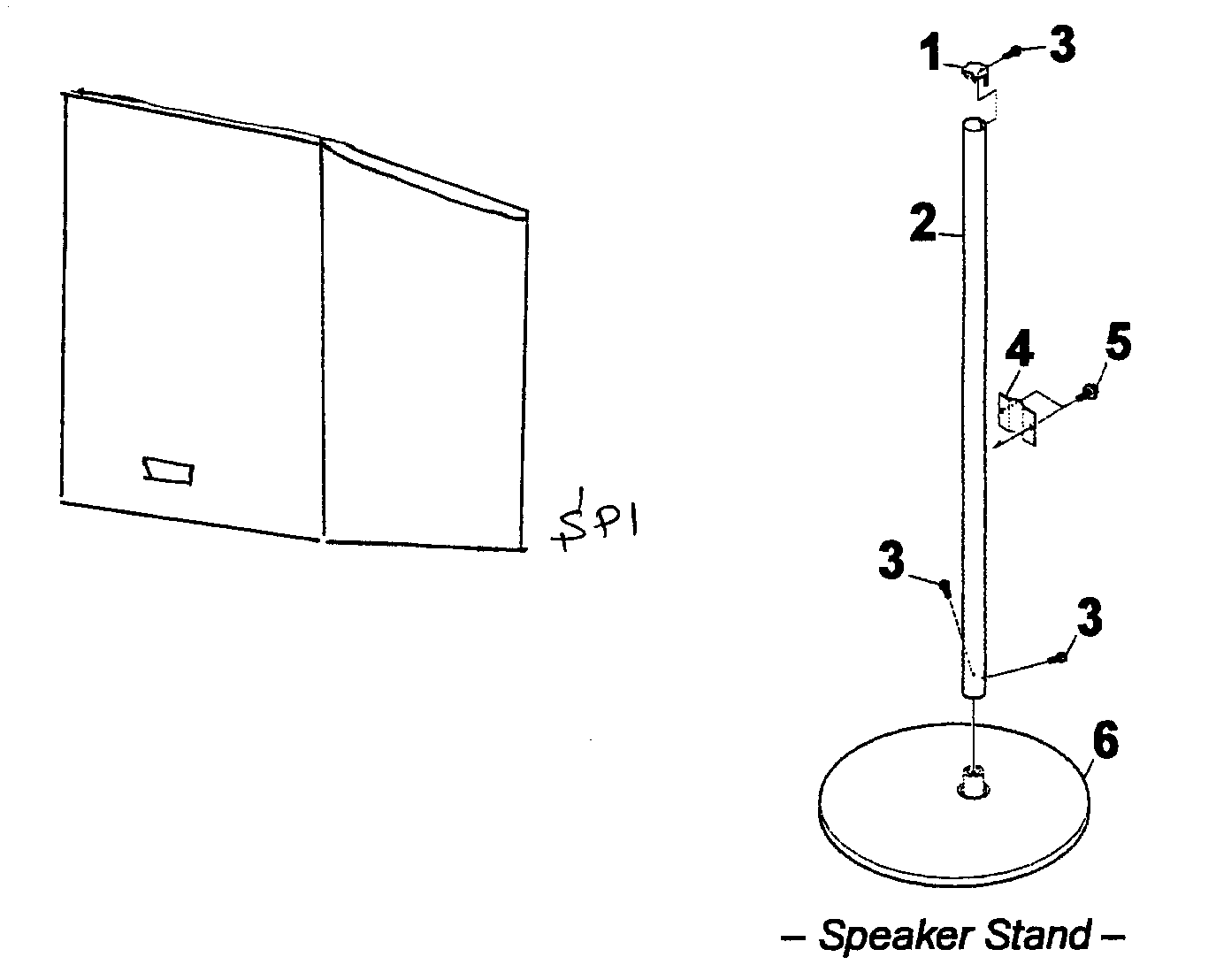 Rear speaker
