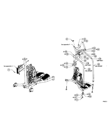 Handrails assy