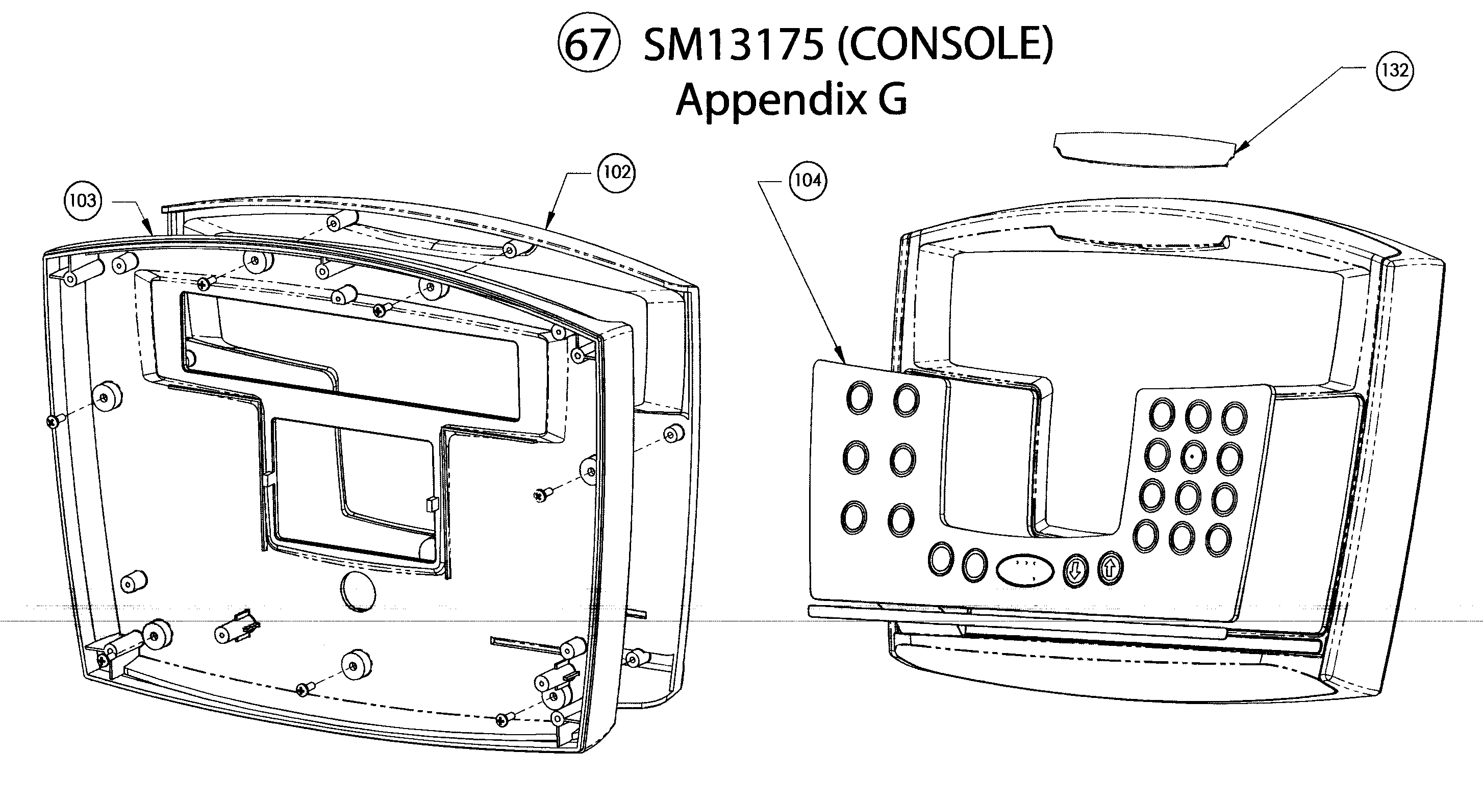 Console 1 assy