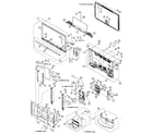 Sharp LC-40E77U cabinet parts diagram
