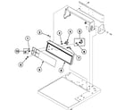 Speed Queen SDE107WF99L6 control panel diagram