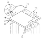 Speed Queen SDE107WF99L6 cabinet top diagram