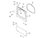 Speed Queen SDE107WF99L6 front panel diagram