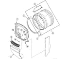 Speed Queen SDE107WF99L6 cylinder assy diagram