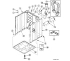 Speed Queen SDE107WF99L6 cabinet assy diagram