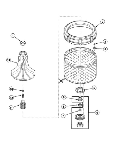 Washtub assy