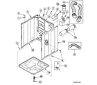 Speed Queen SDE307QF1500 cabinet assy diagram