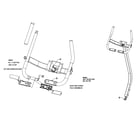 StairMaster 3400CE handle assy diagram