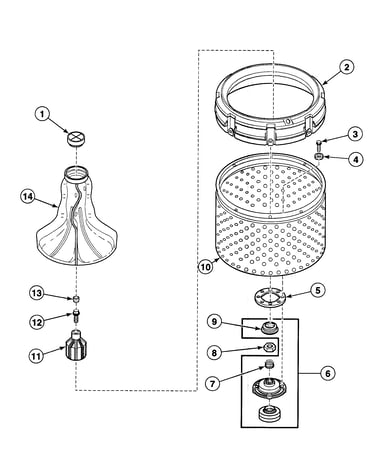 Washtub assy