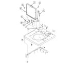 Speed Queen SWT210WN lid assy diagram