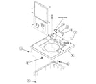 Speed Queen SWT210WN cabinet top diagram