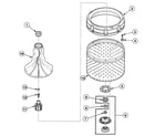 Speed Queen SWT210WN washtub assy diagram