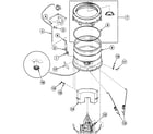 Speed Queen SWT210WN outer tub diagram