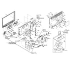 Magnavox 32MF338B/27B cabinet parts diagram