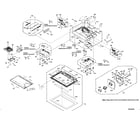 Toshiba 22LV610U cabinet parts diagram